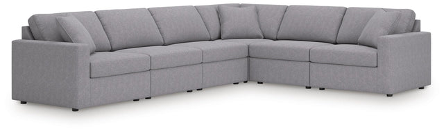Modmax Granite Performance Fabric,Next-Gen Nuvella™ 6-Piece Sectional - image 1