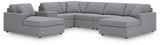 Modmax Granite Performance Fabric,Next-Gen Nuvella™ 7-Piece Sectional - image 1
