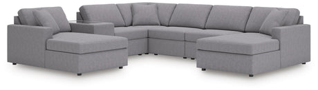 Modmax Granite Performance Fabric,Next-Gen Nuvella™ 7-Piece Sectional - image 1