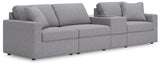 Modmax Granite Performance Fabric,Next-Gen Nuvella™ 4-Piece Sectional - image 1