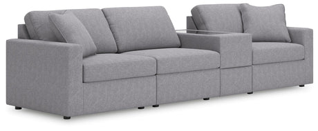 Modmax Granite Performance Fabric,Next-Gen Nuvella™ 4-Piece Sectional - image 1