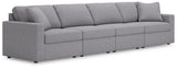 Modmax Granite Performance Fabric,Next-Gen Nuvella™ 4-Piece Sectional - image 1