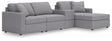 Modmax Granite Performance Fabric,Next-Gen Nuvella™ 4-Piece Sectional with Chaise from Decor Furniture
