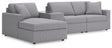 Modmax Granite Performance Fabric,Next-Gen Nuvella™ 4-Piece Sectional with Chaise from Decor Furniture