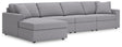 Modmax Granite Performance Fabric,Next-Gen Nuvella™ 4-Piece Sectional with Chaise - image 1