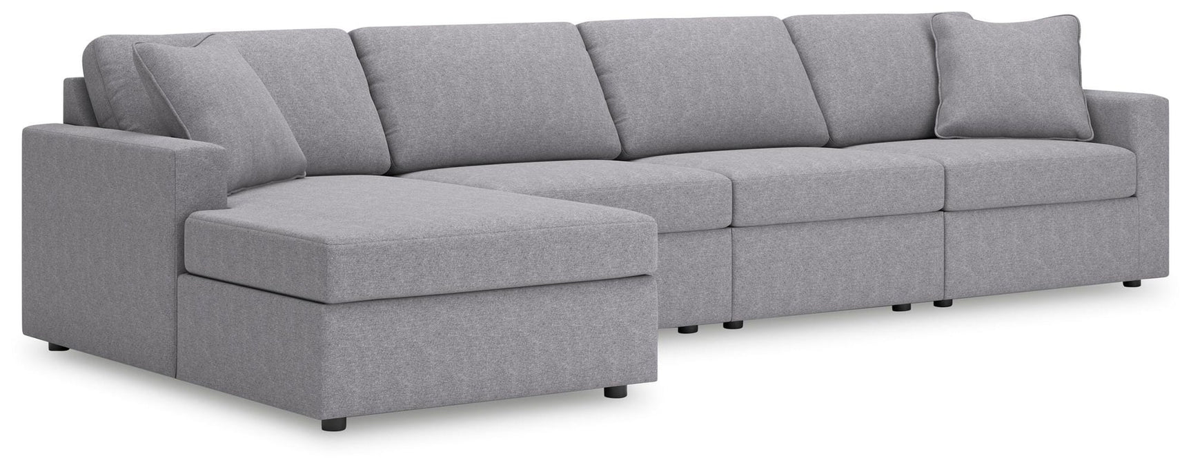 Modmax Granite Performance Fabric,Next-Gen Nuvella™ 4-Piece Sectional with Chaise - image 1