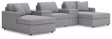 Modmax Granite Performance Fabric,Next-Gen Nuvella™ 5-Piece Pit Sectional - image 1