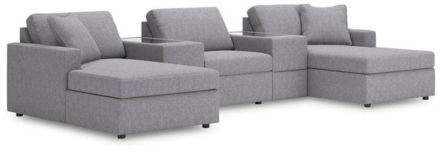 Modmax Granite Performance Fabric,Next-Gen Nuvella™ 5-Piece Pit Sectional - image 1