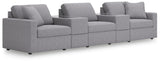 Modmax Granite Performance Fabric,Next-Gen Nuvella™ 5-Piece Sectional - image 1
