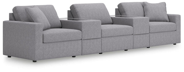 Modmax Granite Performance Fabric,Next-Gen Nuvella™ 5-Piece Sectional - image 1