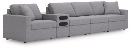 Modmax Granite Performance Fabric,Next-Gen Nuvella™ 5-Piece Sectional - image 1