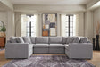Modmax Granite Performance Fabric,Next-Gen Nuvella™ 6-Piece Sectional - image 1