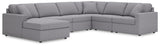 Modmax Granite Performance Fabric,Next-Gen Nuvella™ 6-Piece Sectional - image 1