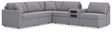 Modmax Granite Performance Fabric,Next-Gen Nuvella™ 6-Piece Sectional view 2