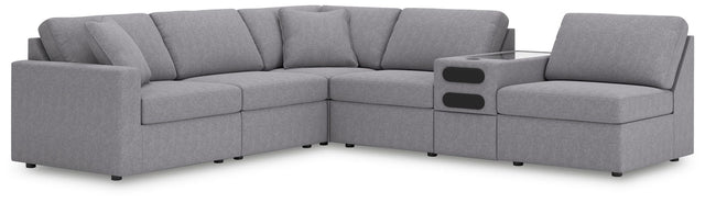 Modmax Granite Performance Fabric,Next-Gen Nuvella™ 6-Piece Sectional view 2