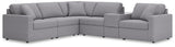 Modmax Granite Performance Fabric,Next-Gen Nuvella™ 6-Piece Sectional - image 1