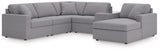 Modmax Granite Performance Fabric,Next-Gen Nuvella™ 6-Piece Sectional with Chaise from Decor Furniture