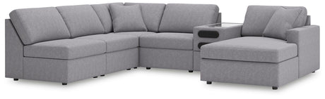 Modmax Granite Performance Fabric,Next-Gen Nuvella™ 6-Piece Sectional with Chaise view 2