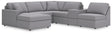 Modmax Granite Performance Fabric,Next-Gen Nuvella™ 6-Piece Sectional with Chaise - image 1
