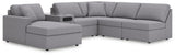 Modmax Granite Performance Fabric,Next-Gen Nuvella™ 6-Piece Sectional with Chaise - image 1