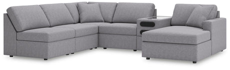 Modmax Granite Performance Fabric,Next-Gen Nuvella™ 6-Piece Sectional with Chaise - image 1