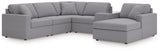Modmax Granite Performance Fabric,Next-Gen Nuvella™ 6-Piece Sectional with Chaise - image 1