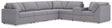 Modmax Granite Performance Fabric,Next-Gen Nuvella™ 7-Piece Sectional - image 1