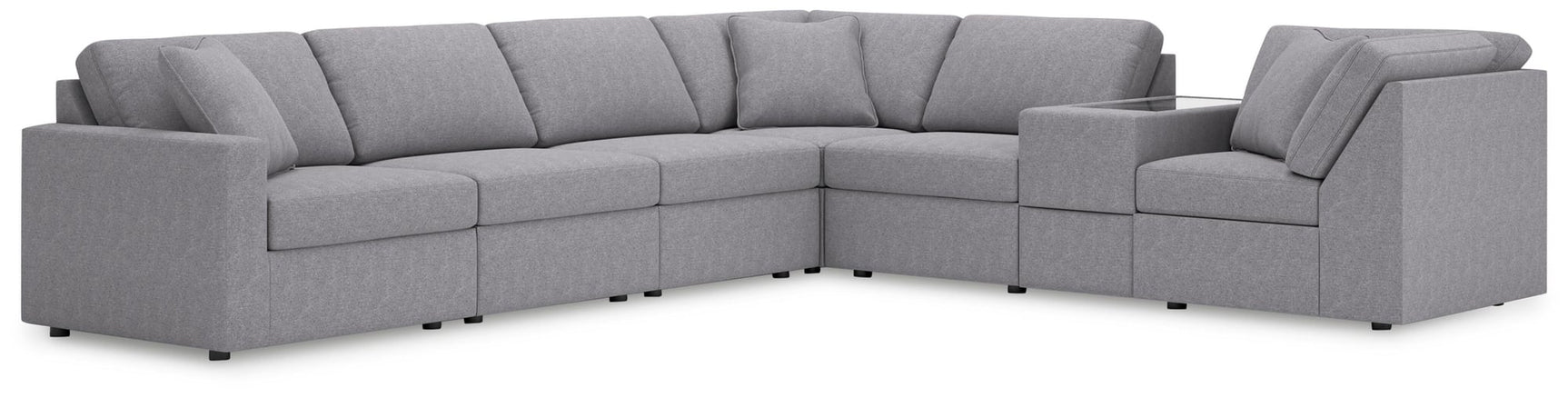 Modmax Granite Performance Fabric,Next-Gen Nuvella™ 7-Piece Sectional - image 1