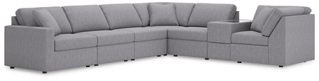 Modmax Granite Performance Fabric,Next-Gen Nuvella™ 7-Piece Sectional - image 1