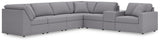 Modmax Granite Performance Fabric,Next-Gen Nuvella™ 7-Piece Sectional from Decor Furniture