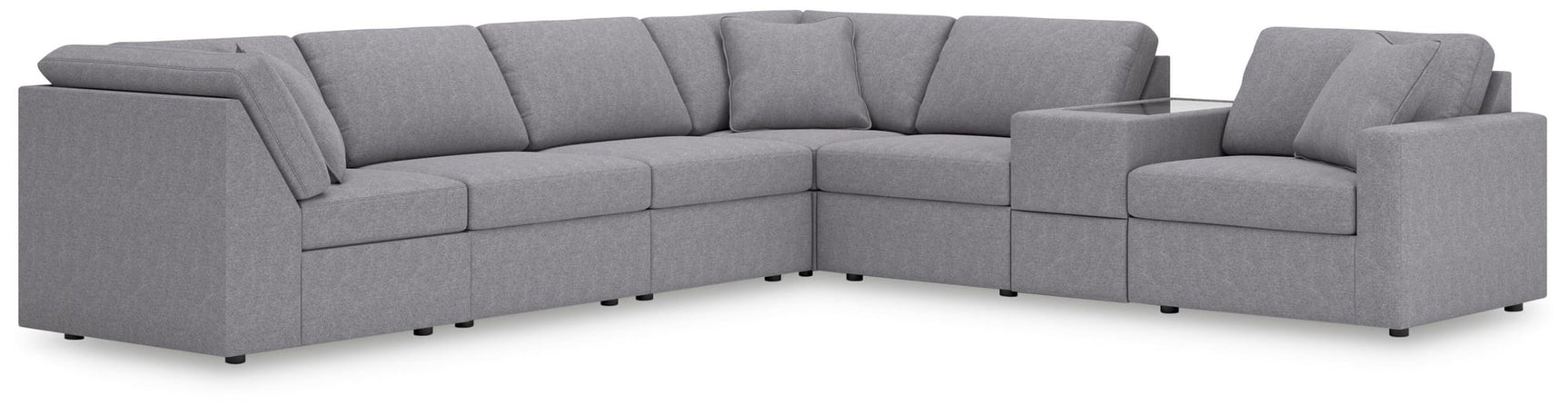 Modmax Granite Performance Fabric,Next-Gen Nuvella™ 7-Piece Sectional from Decor Furniture