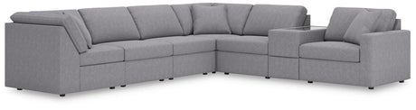 Modmax Granite Performance Fabric,Next-Gen Nuvella™ 7-Piece Sectional from Decor Furniture
