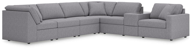 Modmax Granite Performance Fabric,Next-Gen Nuvella™ 7-Piece Sectional from Decor Furniture