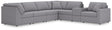 Modmax Granite Performance Fabric,Next-Gen Nuvella™ 7-Piece Sectional - image 1