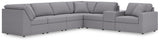 Modmax Granite Performance Fabric,Next-Gen Nuvella™ 7-Piece Sectional - image 1