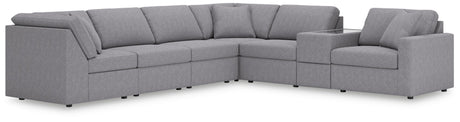 Modmax Granite Performance Fabric,Next-Gen Nuvella™ 7-Piece Sectional - image 1