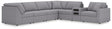 Modmax Granite Performance Fabric,Next-Gen Nuvella™ 7-Piece Sectional from Decor Furniture