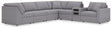 Modmax Granite Performance Fabric,Next-Gen Nuvella™ 7-Piece Sectional - image 1