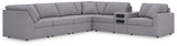 Modmax Granite Performance Fabric,Next-Gen Nuvella™ 7-Piece Sectional - image 1