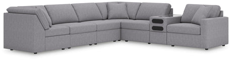 Modmax Granite Performance Fabric,Next-Gen Nuvella™ 7-Piece Sectional - image 1