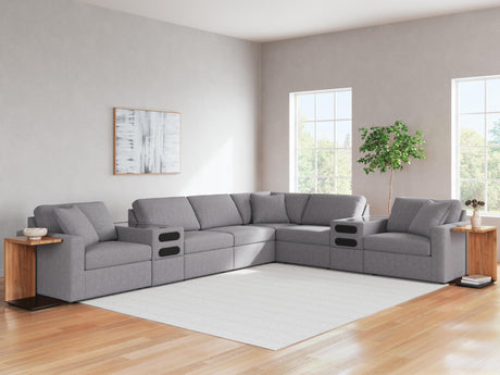 Modmax Granite Performance Fabric,Next-Gen Nuvella™ 8-Piece Sectional - image 1