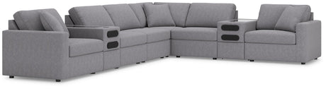 Modmax Granite Performance Fabric,Next-Gen Nuvella™ 8-Piece Sectional - image 2