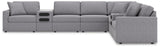 Modmax Granite Performance Fabric,Next-Gen Nuvella™ 8-Piece Sectional - image 4