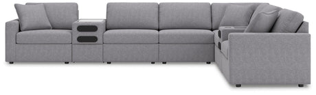 Modmax Granite Performance Fabric,Next-Gen Nuvella™ 8-Piece Sectional - image 4