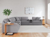 Modmax Granite Performance Fabric,Next-Gen Nuvella™ 8-Piece Sectional - image 5