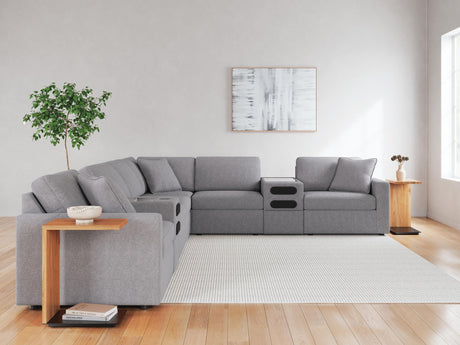 Modmax Granite Performance Fabric,Next-Gen Nuvella™ 8-Piece Sectional - image 5
