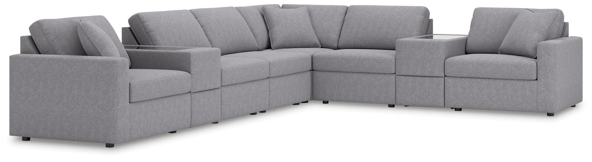 Modmax Granite Performance Fabric,Next-Gen Nuvella™ 8-Piece Sectional - image 2