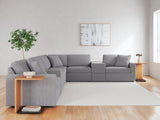 Modmax Granite Performance Fabric,Next-Gen Nuvella™ 8-Piece Sectional - image 5