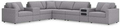 Modmax Granite Performance Fabric,Next-Gen Nuvella™ 8-Piece Sectional - image 1