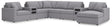 Modmax Granite Performance Fabric,Next-Gen Nuvella™ 8-Piece Sectional with Audio System and Chaise view 2